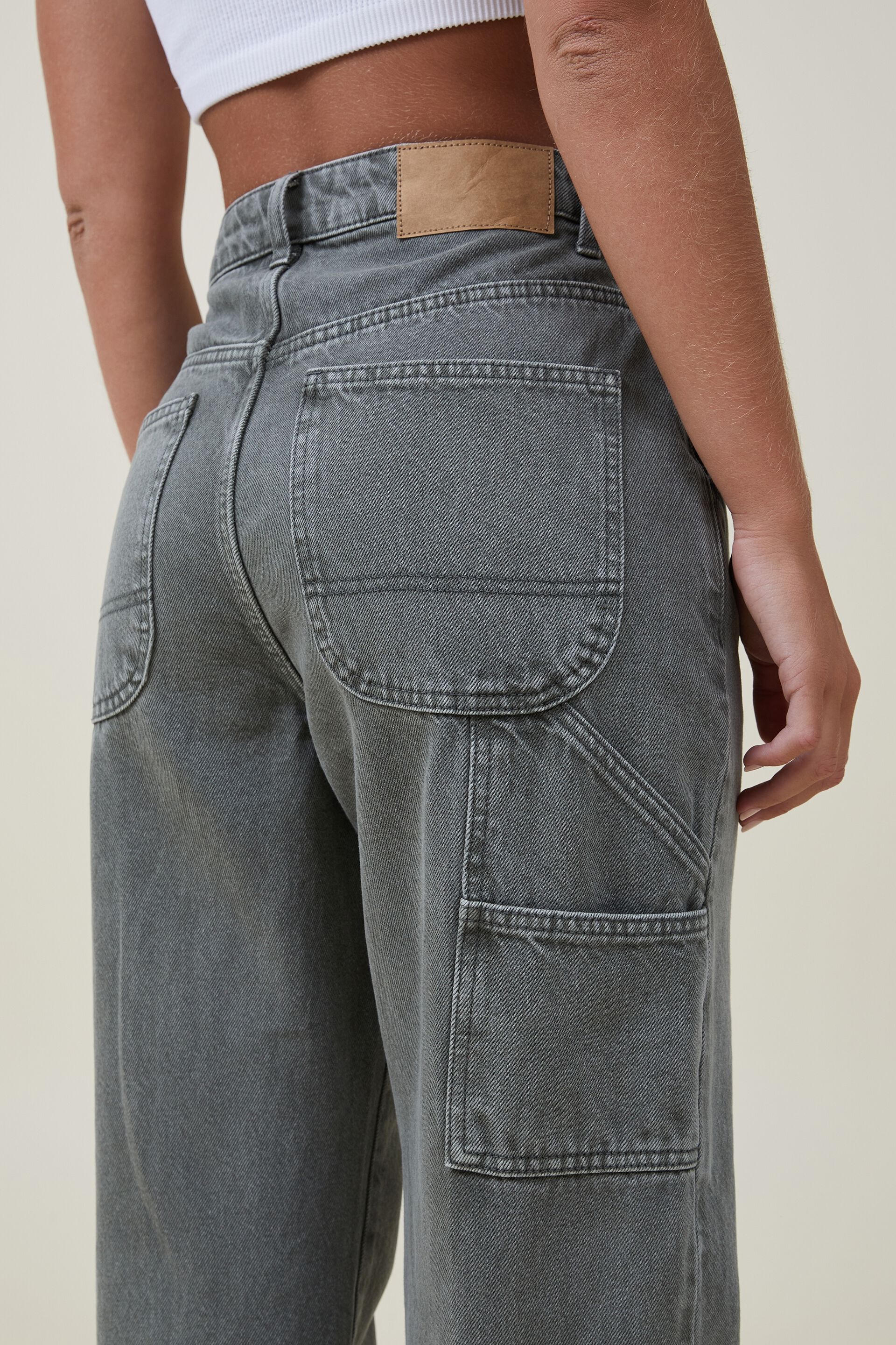 Womens Jeans Weekeep Pockets Patchwork Baggy Jeans Fashion Streetwear 100% Cotton  Women Denim Trouser Loose Cargo Pants Korean Jeans Harajuku 230308 From  Kong02, $21.05 | DHgate.Com